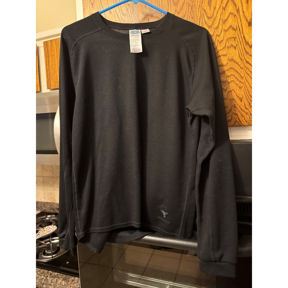 Insport Polartec Long Sleeve Shirt Mens Medium Black Performance Base Layer J875